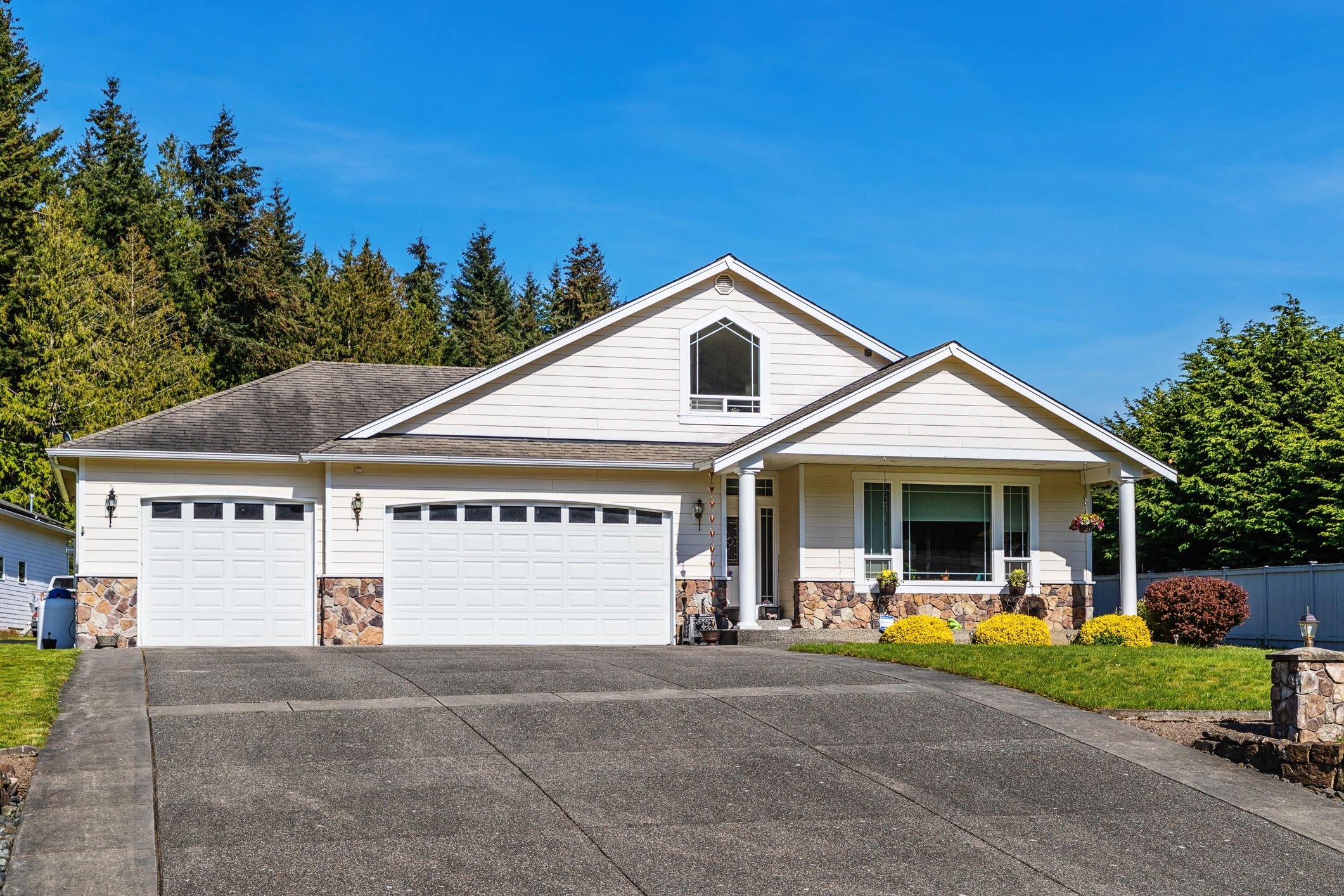 Suburban home exterior representing a property between tenants
